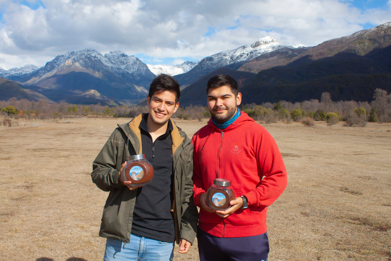 Founders with a Cafinca in the south of Chile 